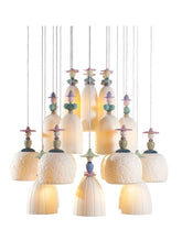 Mademoiselle 24 Lights Strolling Through Blossoms Chandelier (US)